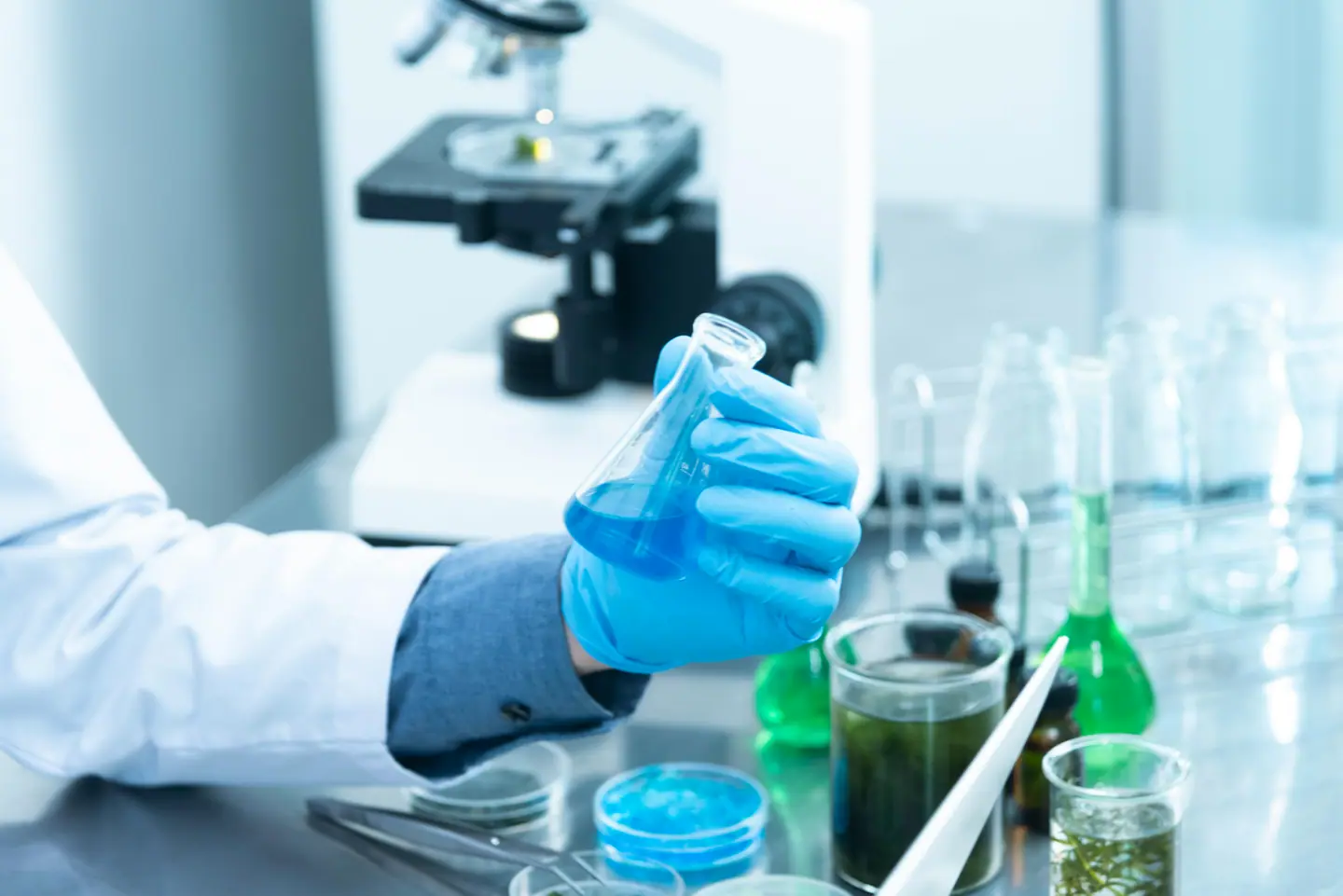 Probiotic strains under laboratory analysis